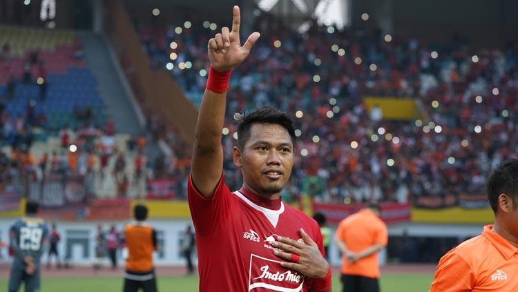 Bek sayap kiri Persija Jakarta Tony Sucipto. Copyright: persija.id