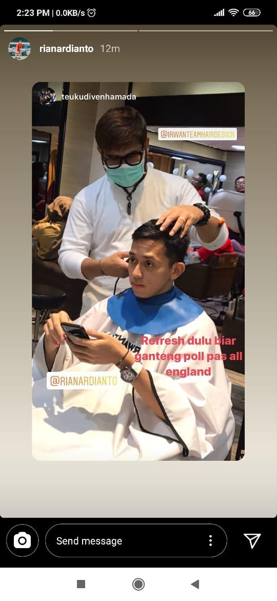 Gaya rambut baru Rian Ardianto. Copyright: Instagram/rianardianto