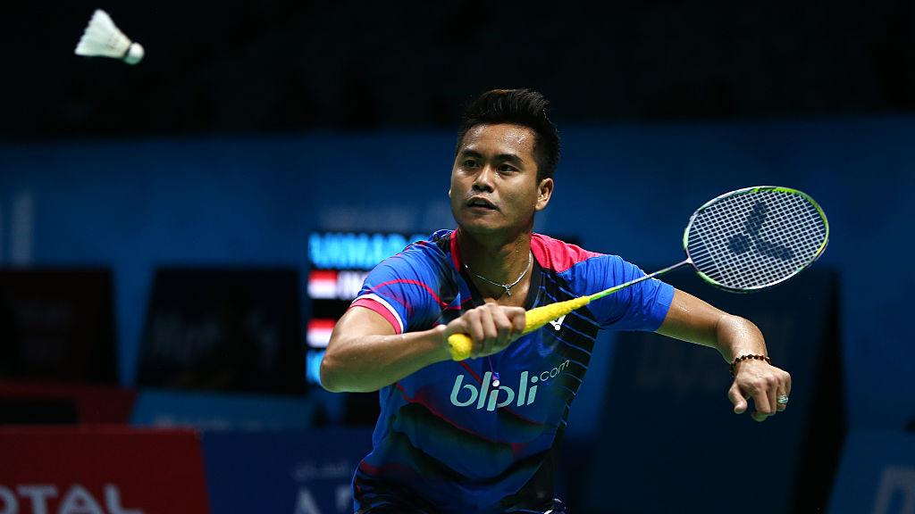 Tontowi Ahmad di BWF Dubai World Superseries Finals 2016 silam. Copyright: Charlie Crowhurst/Getty Images