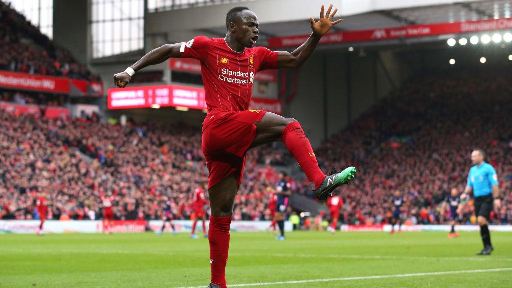 Sadio Mane merayakan golnya di laga Liverpool vs Bournemouth Copyright: Alex Livesey - Danehouse/Getty Images