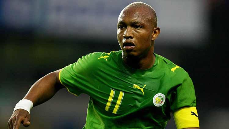 El Hadji Diouf saat masih membela Timnas Senegal.