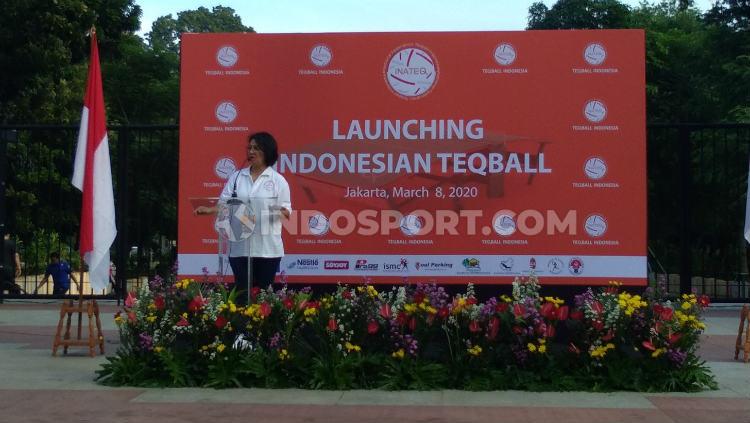 Ketua Teqball Indonesia, Hellen Sarlita de Lima. - INDOSPORT
