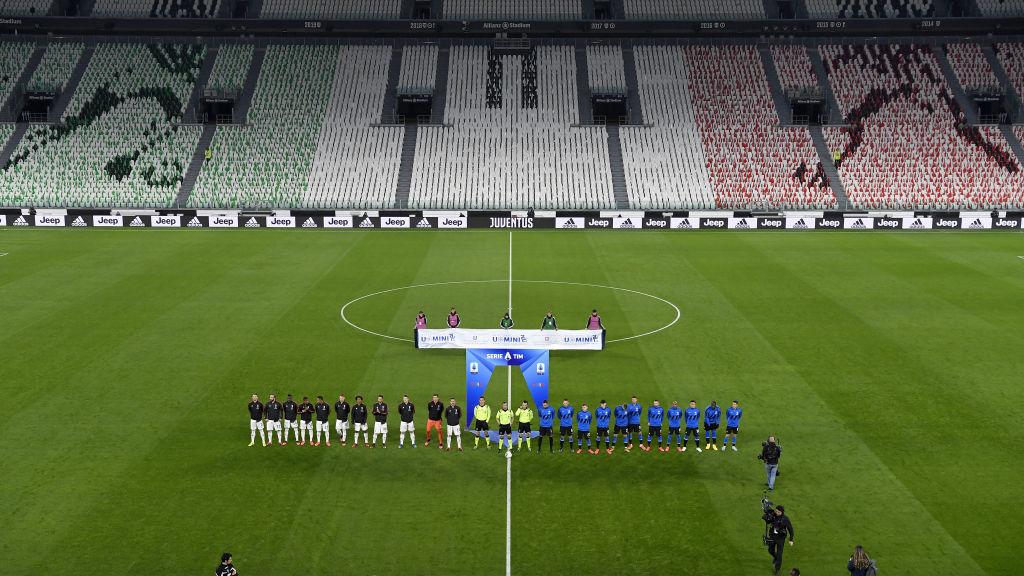 Laga Juventus vs Inter Milan berlangsung tanpa penonton. Copyright: Filippo Alfero - Juventus FC/Juventus FC via Getty Images