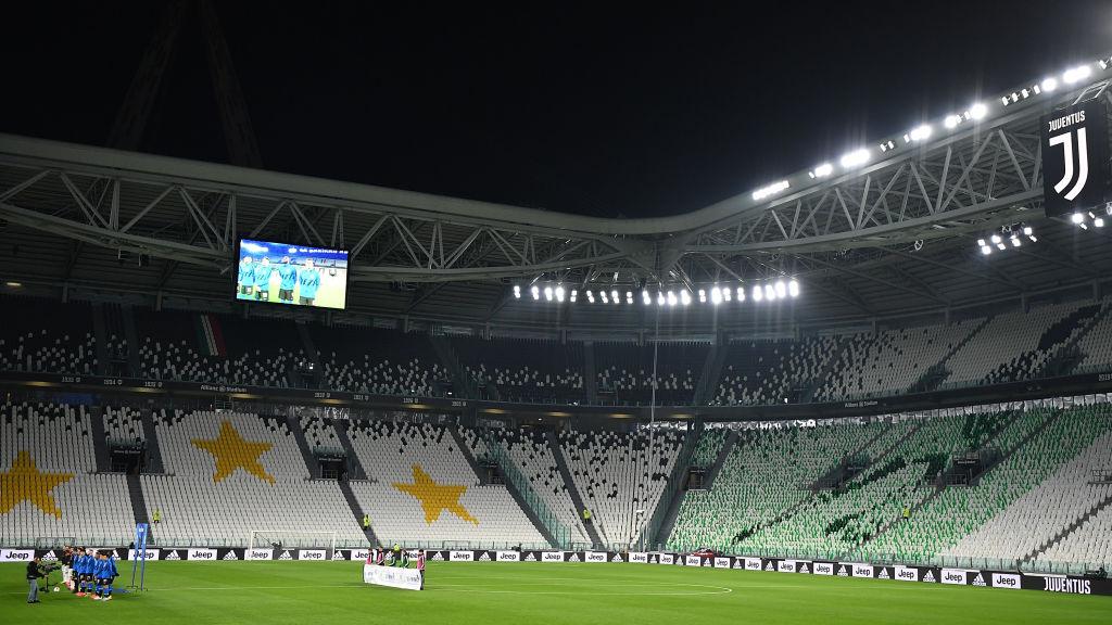 Stadion kosong dalam laga Juventus vs Inter Milan Copyright: Valerio Pennicino/Getty Images