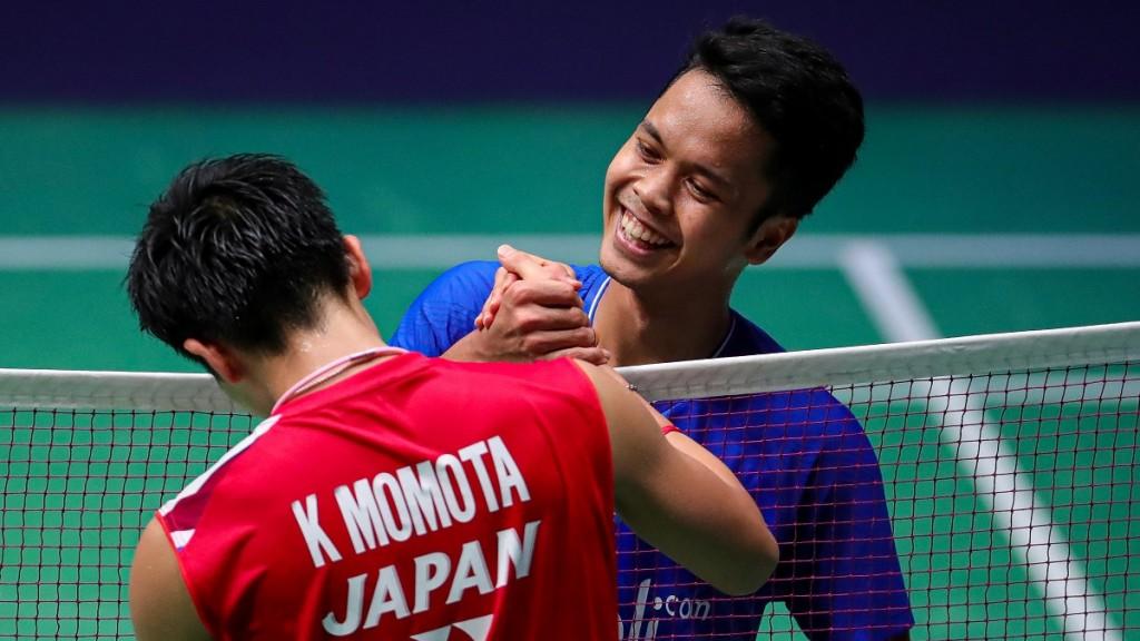 Posting Laga Kento Momota vs Anthony Ginting, BWF Isyaratkan Kangen?