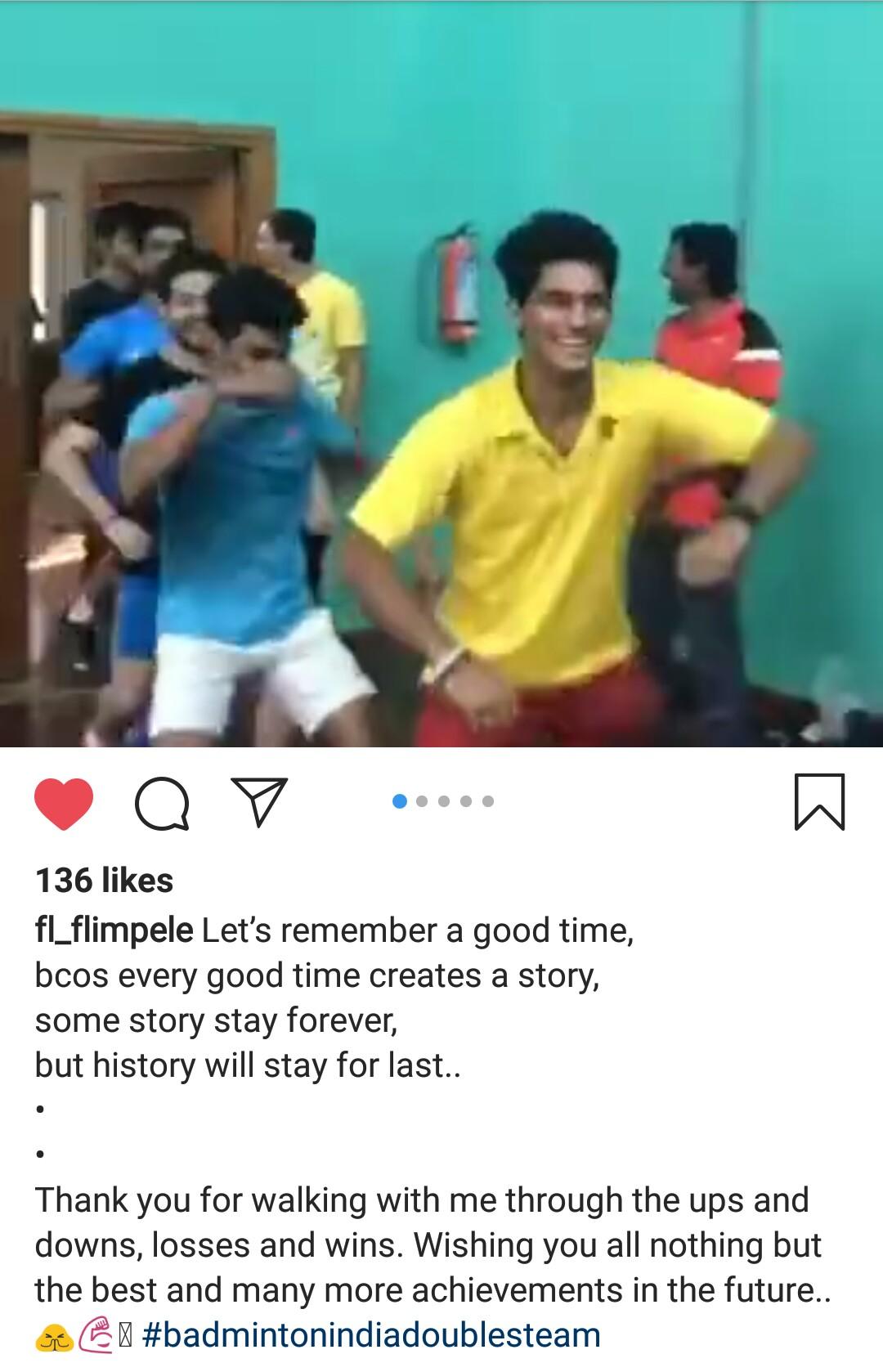 Flandy Limpele Kirim Doa untuk Skuat Bulutangkis India Copyright: Instagram Flandy Limpele