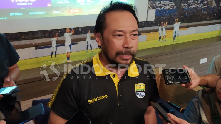 General Coordinator Panpel Persib, Budi Bram Rachman di Graha Persib, Jalan Sulanjana, Kota Bandung, Rabu (11/03/2020).