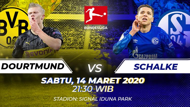 Berikut prediksi pertandingan antara Borussia Dortmund vs Schalke dalam lanjutan Bundesliga Jerman pekan ke-26, Sabtu (14/03/20) malam WIB.