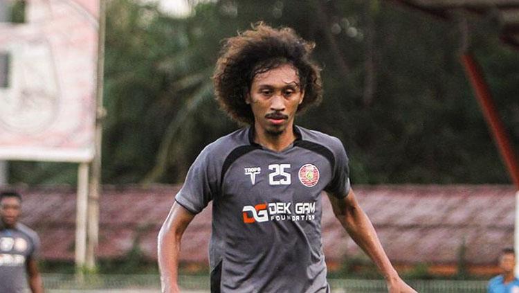 Pemain Persiraja Banda Aceh Rendy Saputra. Copyright: PersirajaBandaAcehOfficial/Facebook