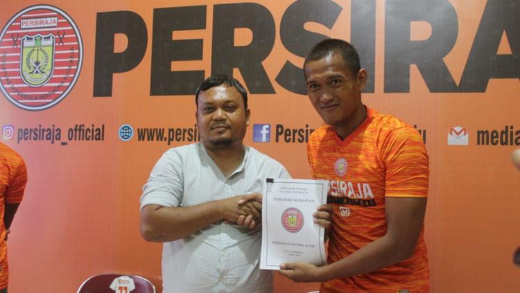 Pemain Persiraja Banda Aceh Teddy Heri Setiawan. Copyright: Media Officer Persiraja