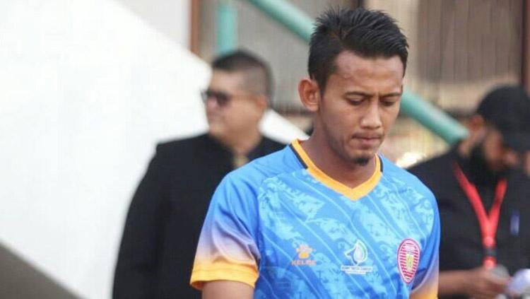 Pemain Persiraja Banda Aceh Asep Budi Santoso. Copyright: PersirajaBandaAcehOfficial/Facebook