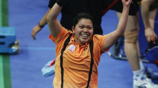 Tunggal putri Indonesia, Mia Audina di Olimpiade Athena.