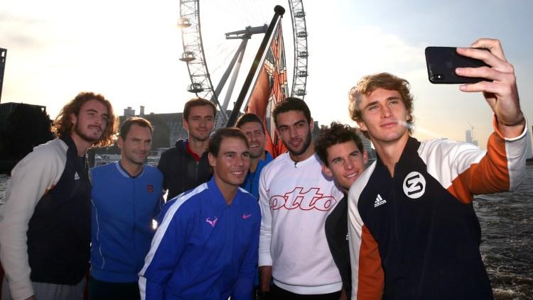 Rafael Nadal, Roger Federer, Novak Djokovic, bakal berpartisipasi di Laver Cup 2022 bersama Andy Murray. Foto: Clive Brunskill/Getty Images.