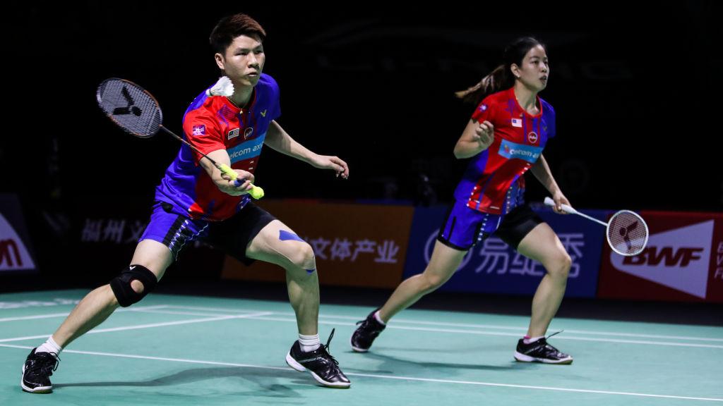 Pasangan ganda campuran Malaysia, Goh Soon Huat/Lai Shevon Jemie terpaksa mundur dari Chinese Taipei Open 2022 usai terpapar Covid-19. - INDOSPORT
