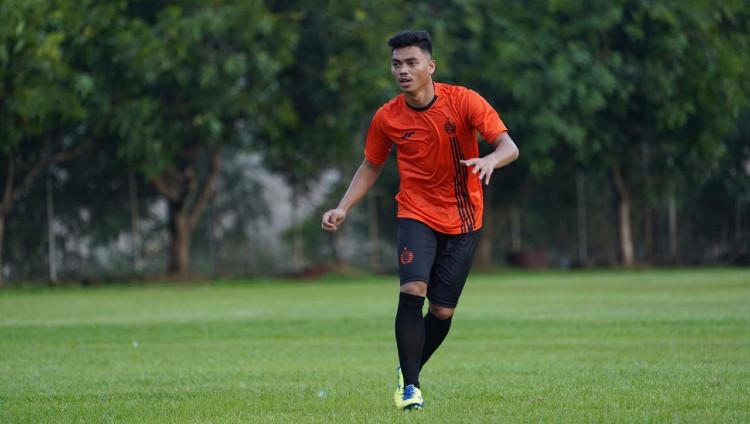 Pemain Persija Jakarta Alfath Fathier.