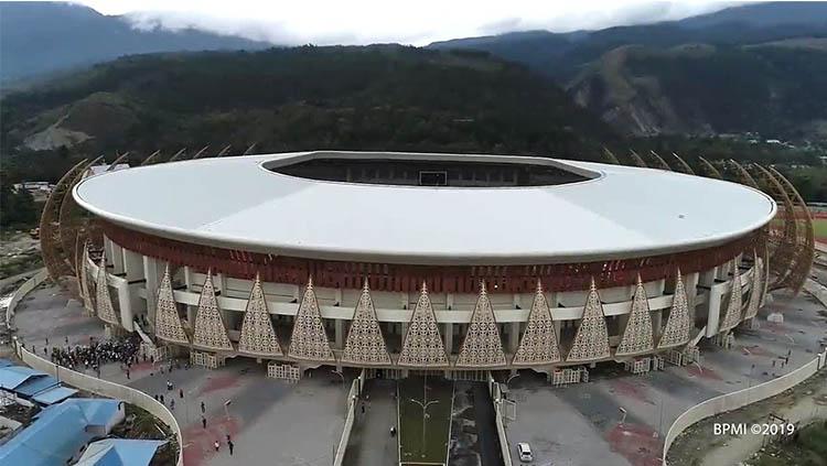 Stadion Papua Bangkit. Copyright: Sekretariat Presiden - Biro Pers, Media, dan Informasi