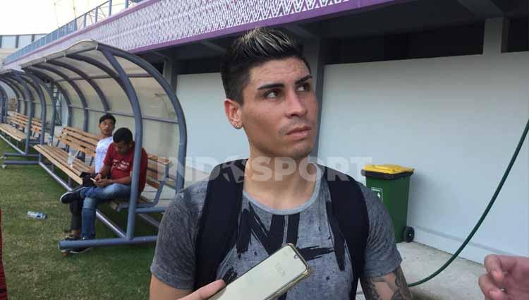 Gelandang klub Liga 1, Persita Tangerang, Mateo Bustos.