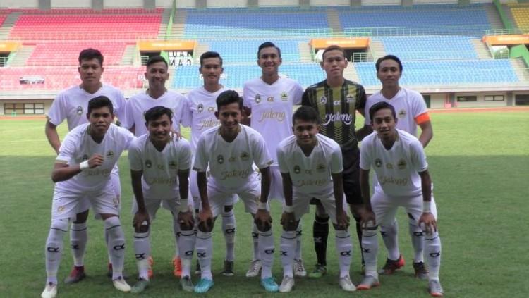 Tim Sepak Bola PON Jateng saat mengikuti Pra PON di Stadion Patriot Chandrabaga, Bekasi, beberapa waktu lalu.