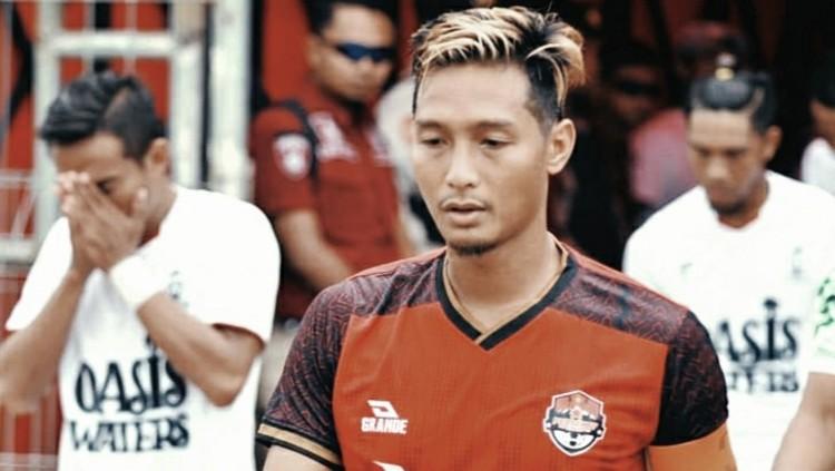 Eks striker Persik Kediri, Qischil Gandrum Minny, yang kini berseragam klub Liga 2, Persekat Tegal.