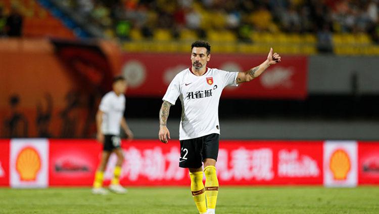 Mantan pemain Paris Saint-Germain (PSG), Ezequiel Lavezzi.