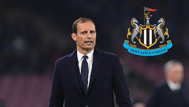 Pelatih asal Italia Massimiliano Allegri dirumorkan bakal tangani klub Liga Inggris Newcastle United.