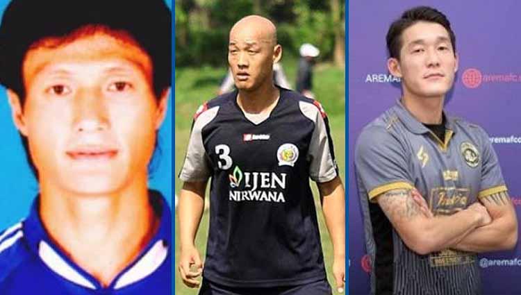 3 Pemain Korea Selatan Han Yong-kuk, Kim Yong-hee, Oh In-kyun yang bermain di Arema FC.