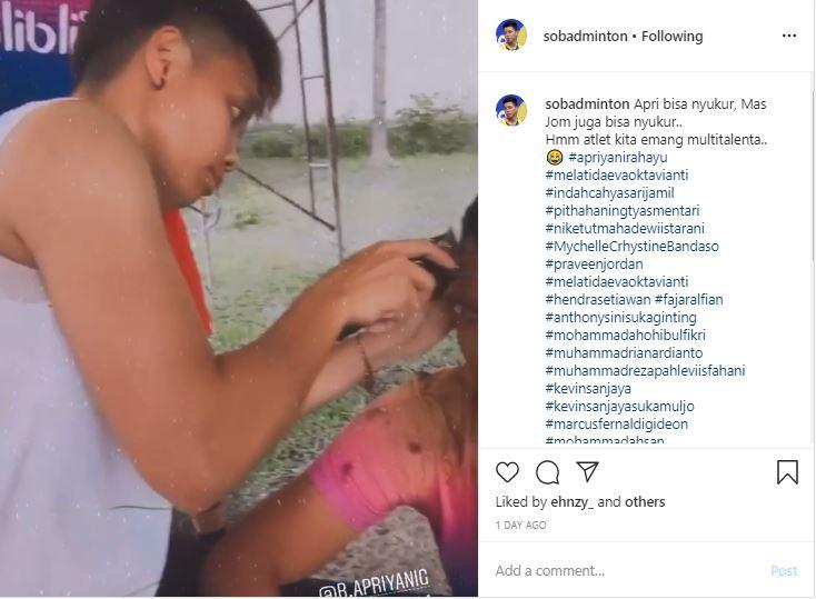 Apriyani Rahayu Tunjukkan Bakat Tersembunyi di Pelatnas Copyright: Instagram