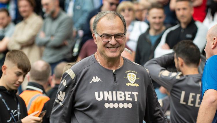 Kepala pelatih klub Divisi Championship Leeds United Marcelo Bielsa. Copyright: Pat Scaasi/MI News/NurPhoto via Getty Images