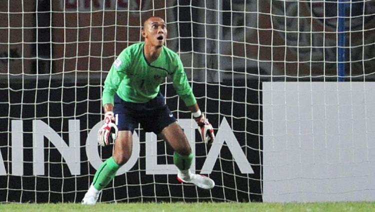 Mantan kiper Timnas Indonesia Markus Horison. Copyright: Adek Berry/AFP via Getty Images