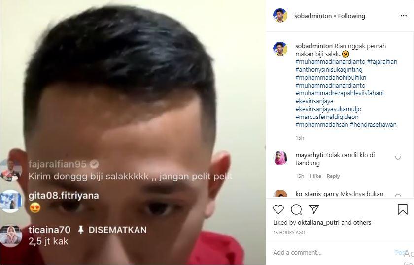 Muhammad Rian Ardianto Copyright: Instagram