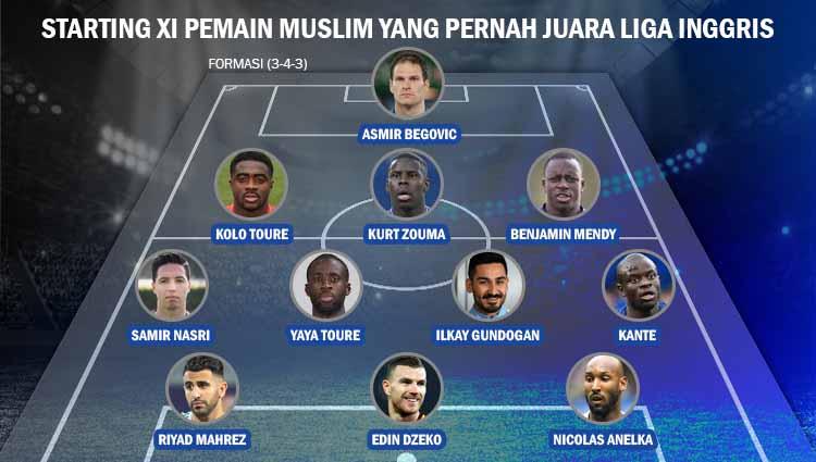 Starting XI Pemain Muslim yang Pernah Juara Liga Inggris. Copyright: Grafis: Yanto/INDOSPORT