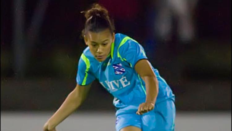 Mantan pemain sepak bola wanita SC Heerenveen Carmen Manduapessy (keturunan Maluku). Copyright: sc-heerenveen.nl