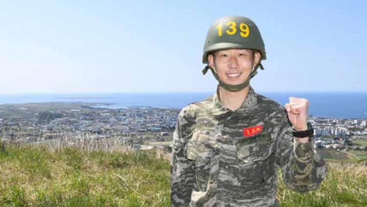 Pemain Klub Liga Inggris Tottenham Hotspur, Son Heung-min, jalani wajib militer di Korea Selatan. Copyright: m.chosun.com