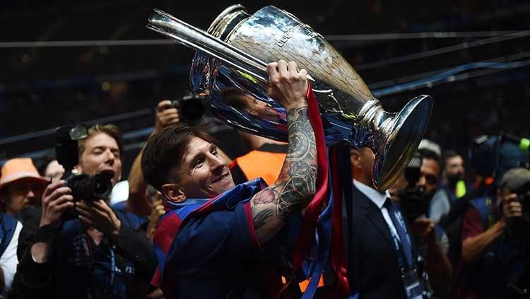 messi juara champions Copyright: Laurence Griffiths/Getty Images