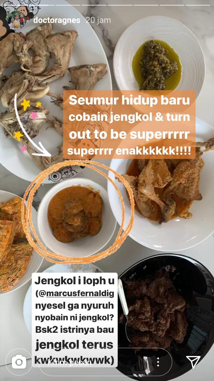 Baru Pertama Kali Makan Jengkol, Begini Respons Istri Marcus Gideon