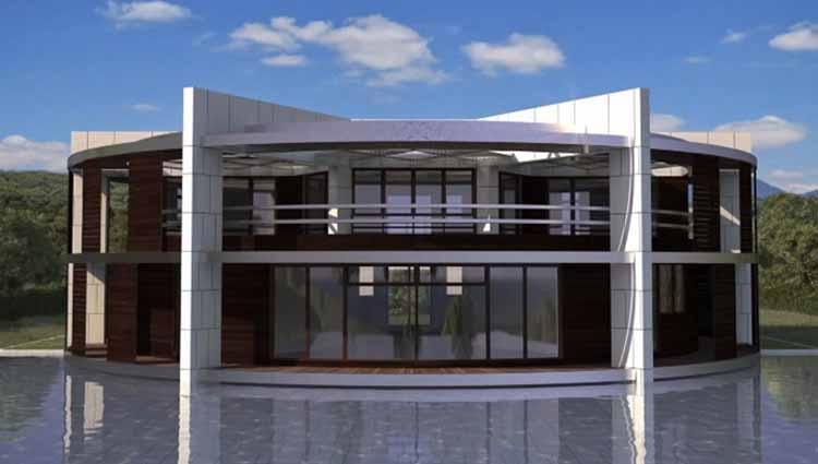 Rumah mewah Lionel Messi yang berbentuk bola.
