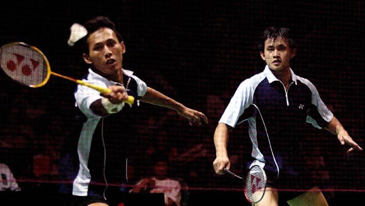 Juara Singapore Open asal Indonesia, yaitu Sigit Budiarto yang digosipkan pernah menjalin hubungan dengan legenda China, Gong Ruina. - INDOSPORT