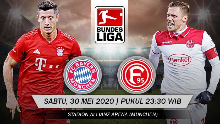 Berikut link live streaming pertandingan pada pekan ke-29 kompetisi Bundesliga Jerman antara Bayern Munchen vs Fortuna Dusseldorf. - INDOSPORT