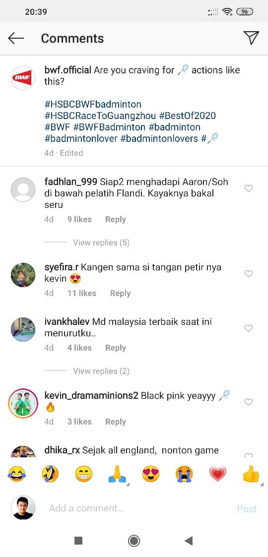 BWF Kenang Aksi Memukau Kevin/Marcus, Netizen Seret Nama Flandy Limpele Copyright: instagram.com/bwf.official