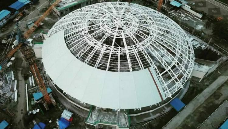 Venue Istora Papua Bangkit tampak dari atas.