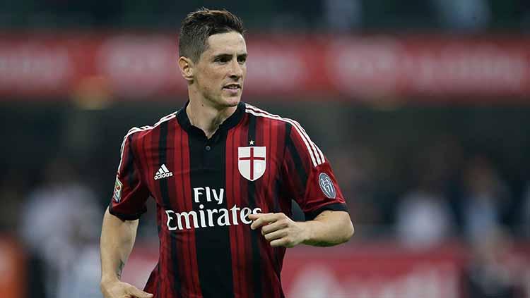 Fernando Torres saat memakai jersey AC Milan. Copyright: Getty images