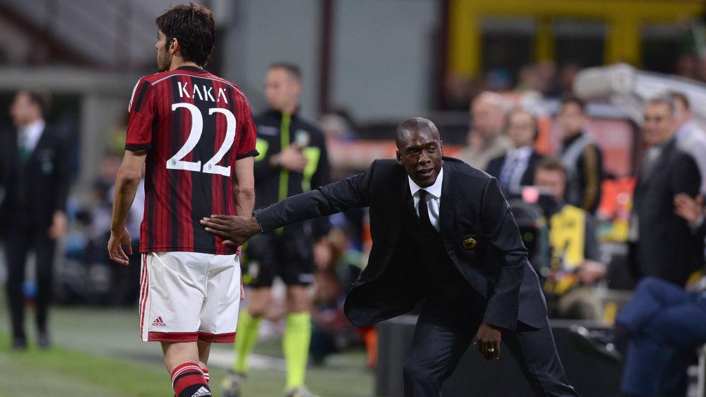 Clarence Seedorf saat masih berstatus pelatih AC Milan.