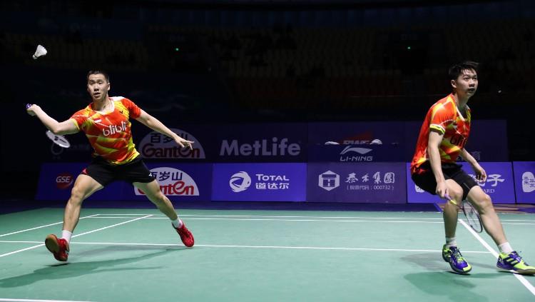 Kevin Sanjaya Sukamuljo/Marcus Fernaldi Gideon di China Open 2016.