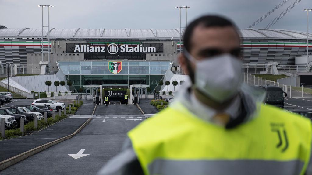 Allianz Stadium dijaga ketat jelang semifinal Coppa Italia Juventus vs AC Milan
