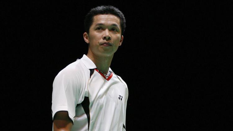 Tiga legenda bulutangkis Indonesia yang memiliki Badminton Hall sendiri, salah satunya Taufik Hidayat. Foto: Ian Kington/AFP via Getty Images.