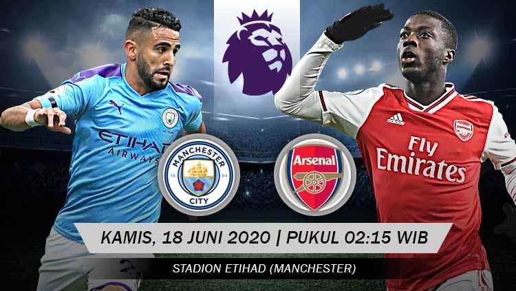 Prediksi pertandingan antara Manchester City vs Arsenal dalam lanjutan Liga Inggris 2019-20 siap membuat kedua tim berebut tiga poin, Kamis (18/06/20).