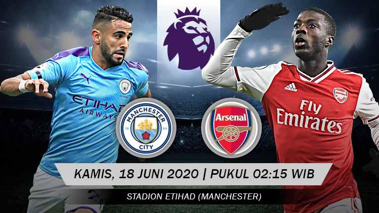 Prediksi pertandingan antara  Manchester City vs Arsenal dalam lanjutan Liga Inggris 2019-20 siap membuat kedua tim berebut tiga poin, Kamis (18/06/20). - INDOSPORT