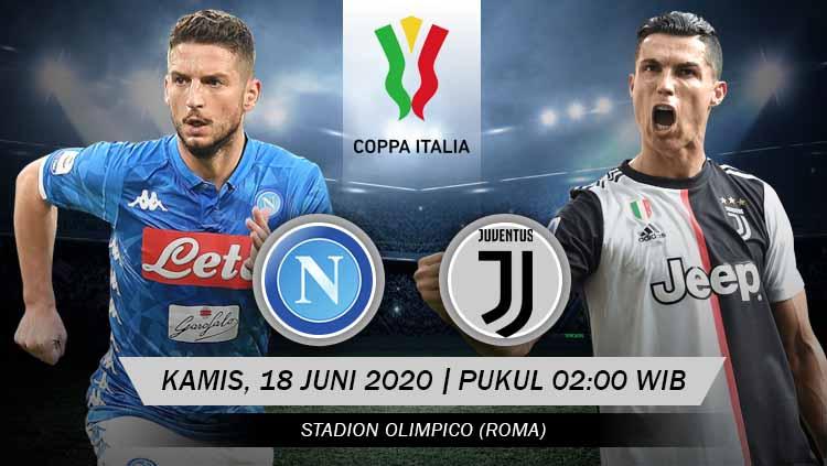 Duel antarlini pertandingan antara Napoli vs Juventus pada final Coppa Italia di Stadion Olimpico, Kamis (18/06/20) dini hari WIB. - INDOSPORT