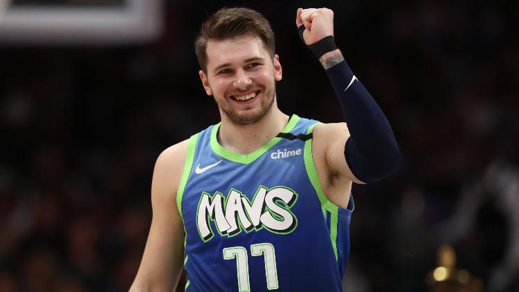 Pemain klub NBA Dallas Mavericks, Luka Doncic.