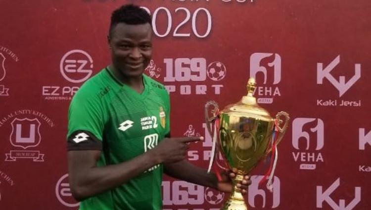 Penyerang Bhayangkara FC, Ezechiel N Douassel.